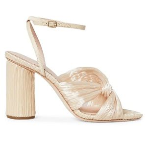 Loeffler Randall Reed Pleated Twist Heel in Almond